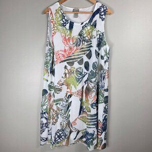 Chico's Breezy Jacquard Seamed Novelty Knee Dress